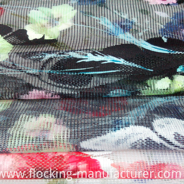 Fashion Printing Net/ Mesh Garment Fabric, Home Textile Fabric